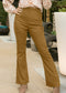 Solid Color Velvet Pants