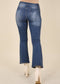 High Waist Distressed Flared Jeans