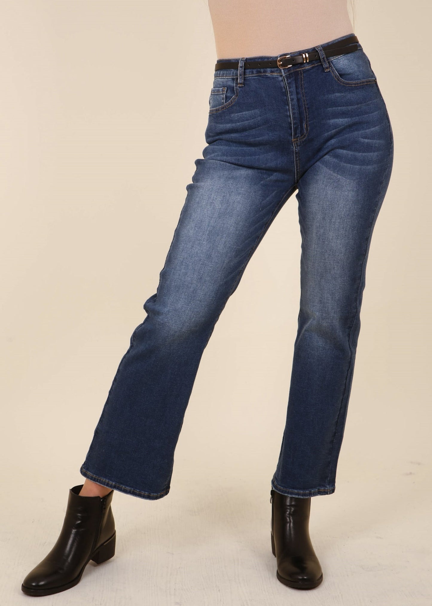 High Waist Classic Flared Jeans