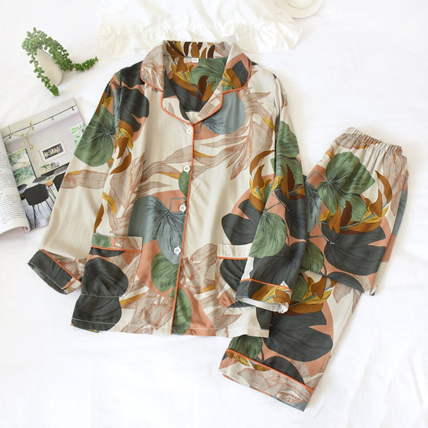 Tropical Print Pajama Coordinates