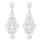 Fancy Crystal Embellished Dangle Earrings