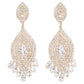 Colorful Crystals Feather & Dream Catcher Dangle Earrings
