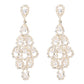 Fancy Crystal Embellished Dangle Earrings