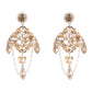 Large Crystal Dreamcatcher Drop Earrings