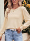 Boatneck Long Sleeves Knitted Top