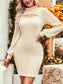 Front Chest Cutout Midi Dress