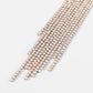 Fancy Crystal Embellished Dangle Earrings with Ear Climber