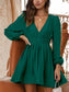 Baby Doll Puffed Sleeves Dress