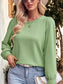 Boatneck Long Sleeves Knitted Top