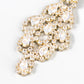 Fancy Crystal Embellished Dangle Earrings