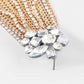 Fancy Crystal Embellished Chain Dangle Earrings