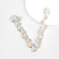 Fancy Crystal Embellished Straight Droop Earrings