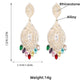 Colorful Crystals Feather & Dream Catcher Dangle Earrings