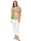 Plus Size Camisole Sequin Tank Top