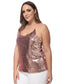 Plus Size Camisole Sequin Tank Top