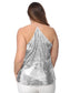 Plus Size Camisole Sequin Tank Top