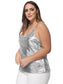 Plus Size Camisole Sequin Tank Top