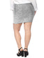 Plus Size Metallic Sequin Stretch Mini Skirt