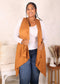 Plus Size Boho Open Front Crochet Cover Up Sleeveless Shawl Cardigan Vest, Solid Cashew
