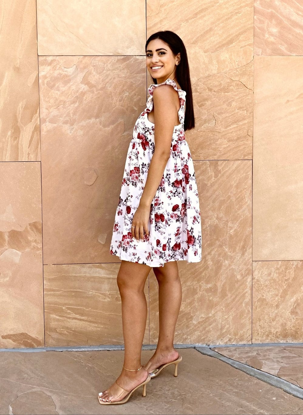 Floral Empire Waist Summer Dress