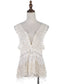Gatsby Crochet Vest Lace Dress Set