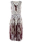 Gatsby Crochet Vest Lace Dress Set