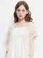 Crochet Floral Lace Short Sleeve Cropped Shrug