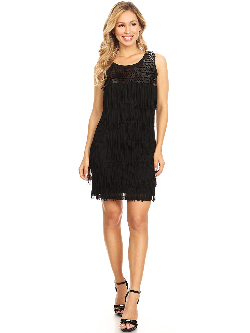 Roaring 20s Fringe Tassel Shift Dress