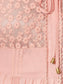 Boho Peasant Floral Lace Ruffle Hem Bell Sleeve Mini Dress