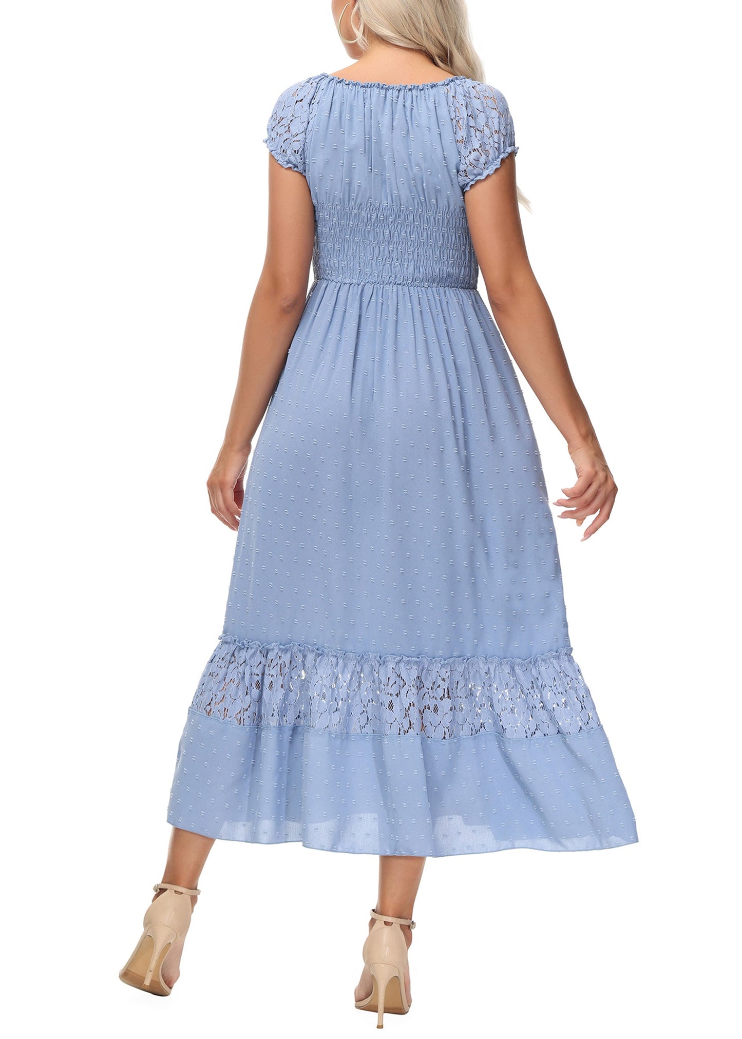 Renaissance Boho Lace Maxi Dress