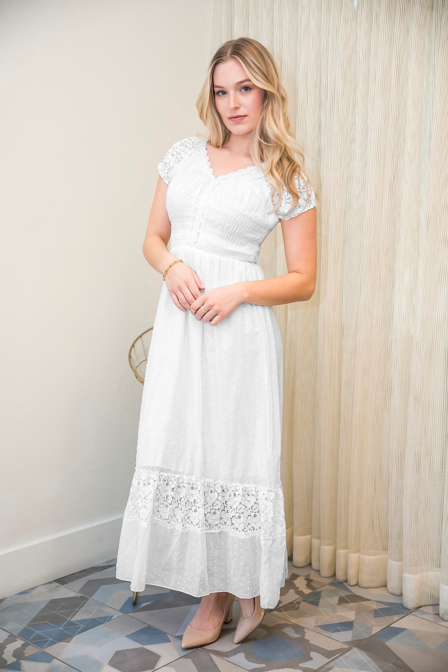Renaissance Boho Lace Maxi Dress
