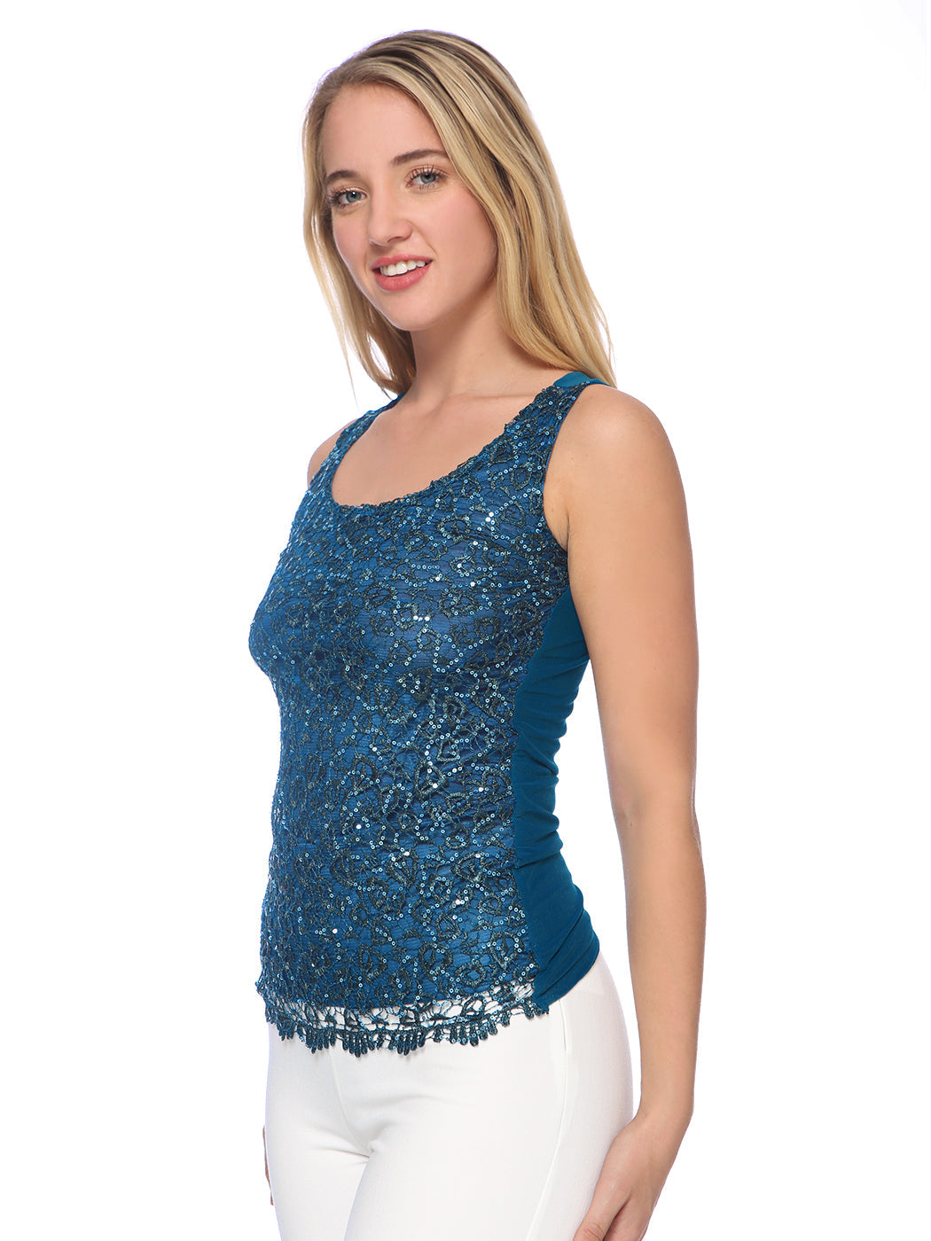 Shine Bright Sequin Sleeveless Tank