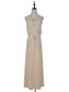 Chiffon Drawstring Backless Dress