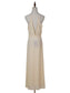 Chiffon Drawstring Backless Dress