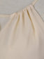Chiffon Drawstring Backless Dress