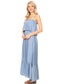 Casual Boho Spaghetti Strap Flowy Maxi Dress