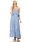 Casual Boho Spaghetti Strap Flowy Maxi Dress