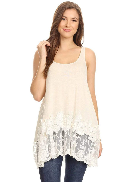 Catalina Embroidered Sleeveless Tunic