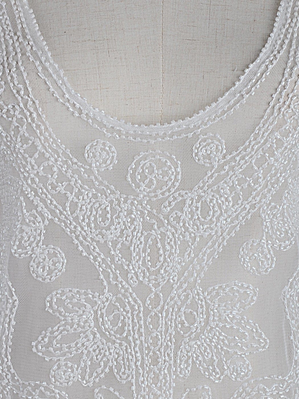 Sheer Embroidered Lace Top