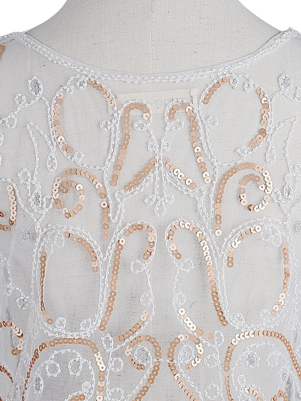 Sheer Embroidered Lace Top