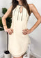 Chiffon Halter Cocktail Party Clubbing Shift Dress