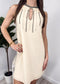 Chiffon Halter Cocktail Party Clubbing Shift Dress