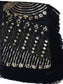 Anna-Kaci Womens Oversize Hand Beaded Fringed Sequin Evening Shawl Wrap