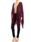 Anna-Kaci Womens Oversize Hand Beaded Fringed Sequin Evening Shawl Wrap