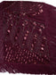 Anna-Kaci Womens Oversize Hand Beaded Fringed Sequin Evening Shawl Wrap