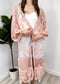 Embroidered Floral Butterfly Kimono Cover Up Cardigan