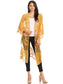 Embroidered Floral Butterfly Kimono Cover Up Cardigan