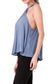Sleeveless Halter Neck Top with Twist and Buckle
