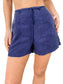 High Waisted Formal Belted Shorts