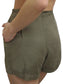 High Waisted Formal Belted Shorts